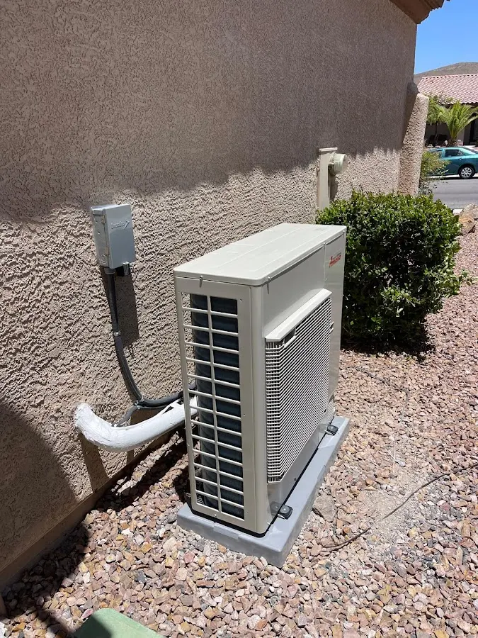 Residential air conditioning condenser unit in Conneaut
